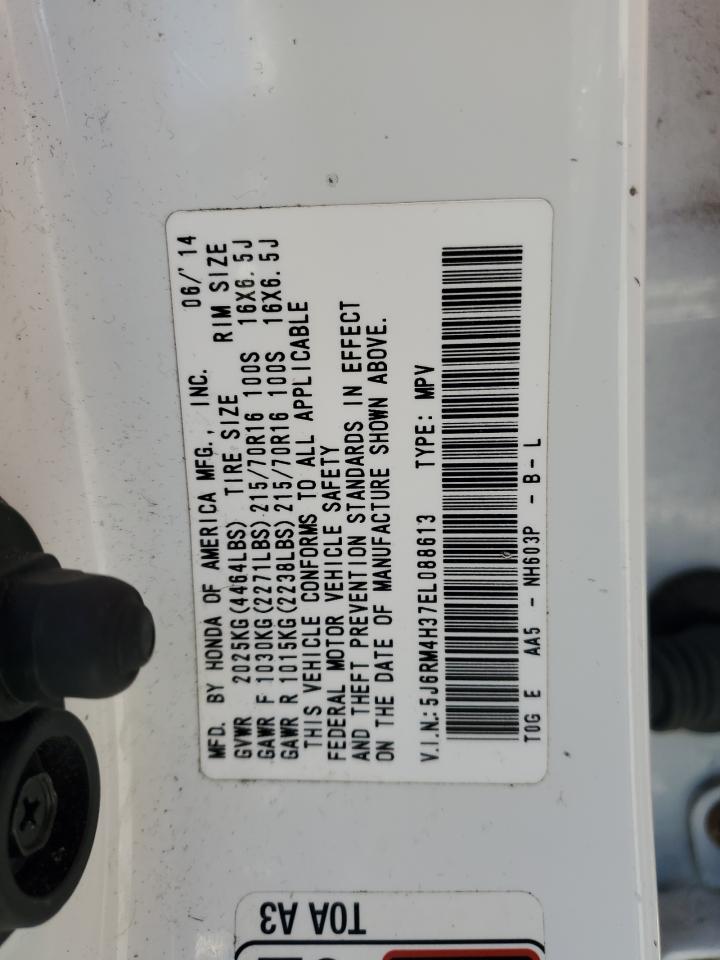 2014 Honda Cr-V Lx VIN: 5J6RM4H37EL088613 Lot: 92785095