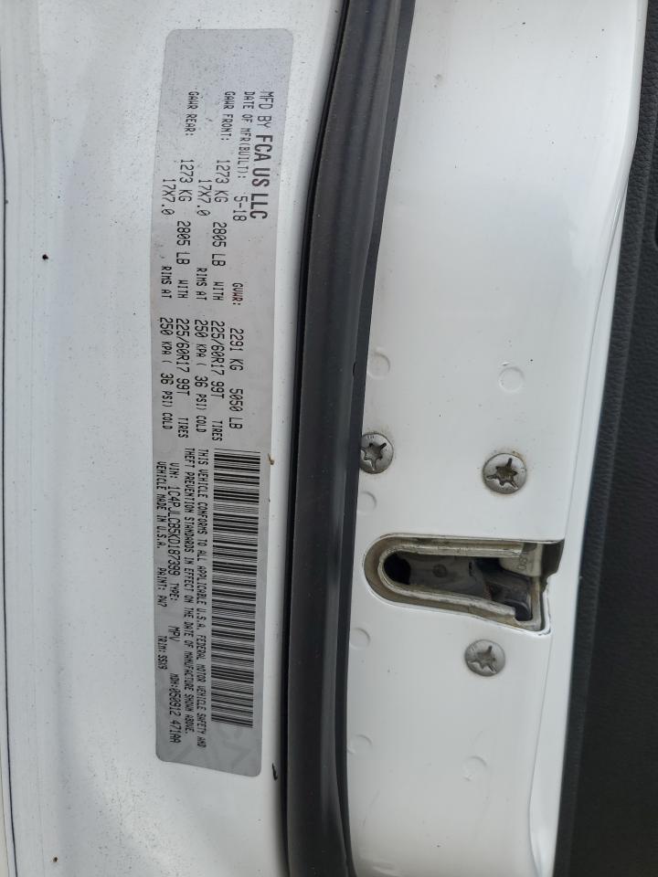 2019 Jeep Cherokee Latitude VIN: 1C4PJLCB5KD187399 Lot: 93368765