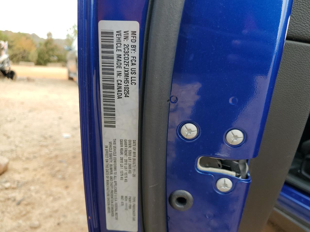 2021 Dodge Challenger R/T Scat Pack VIN: 2C3CDZFJXMH510254 Lot: 92872385