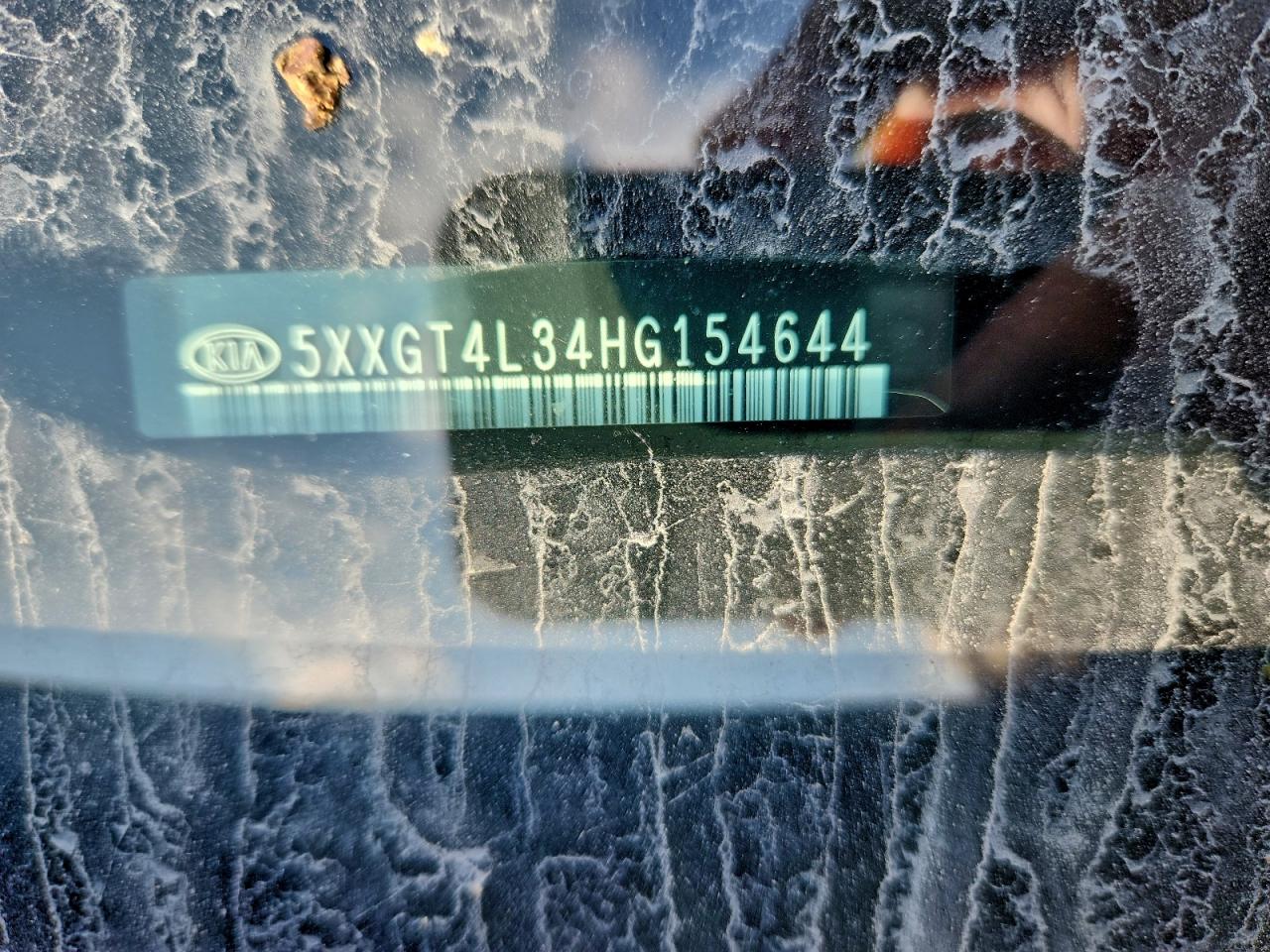 2017 Kia Optima Lx VIN: 5XXGT4L34HG154644 Lot: 93693255