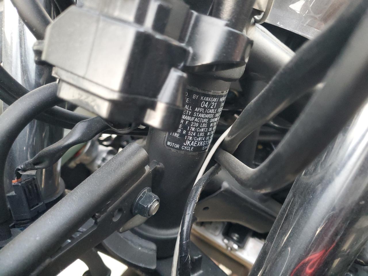 2021 Kawasaki Ex400 VIN: JKAEXKG15MDAD2459 Lot: 91776085