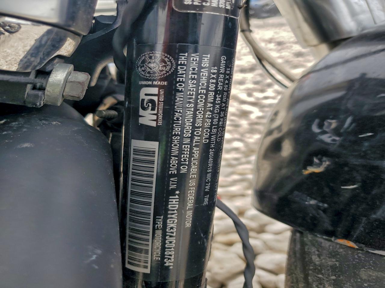 2018 Harley-Davidson Flfbs Fat Boy 114 VIN: 1HD1YGK37JC018734 Lot: 93872505