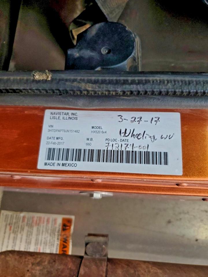 2018 International Hx520 Dump Truck VIN: 3HTDPAPT9JN151482 Lot: 92365525