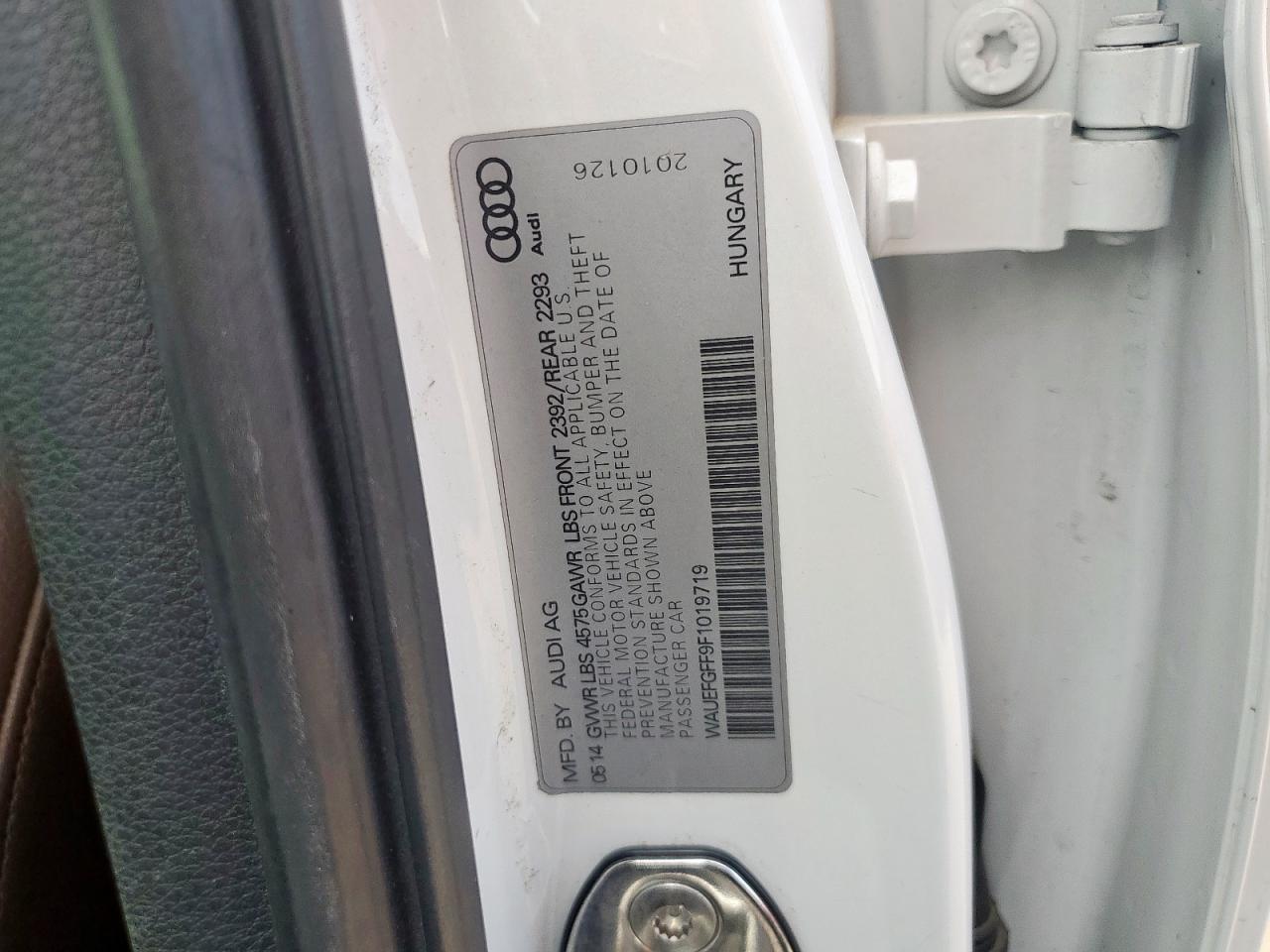 2015 Audi A3 Premium Plus VIN: WAUEFGFF9F1019719 Lot: 92749575