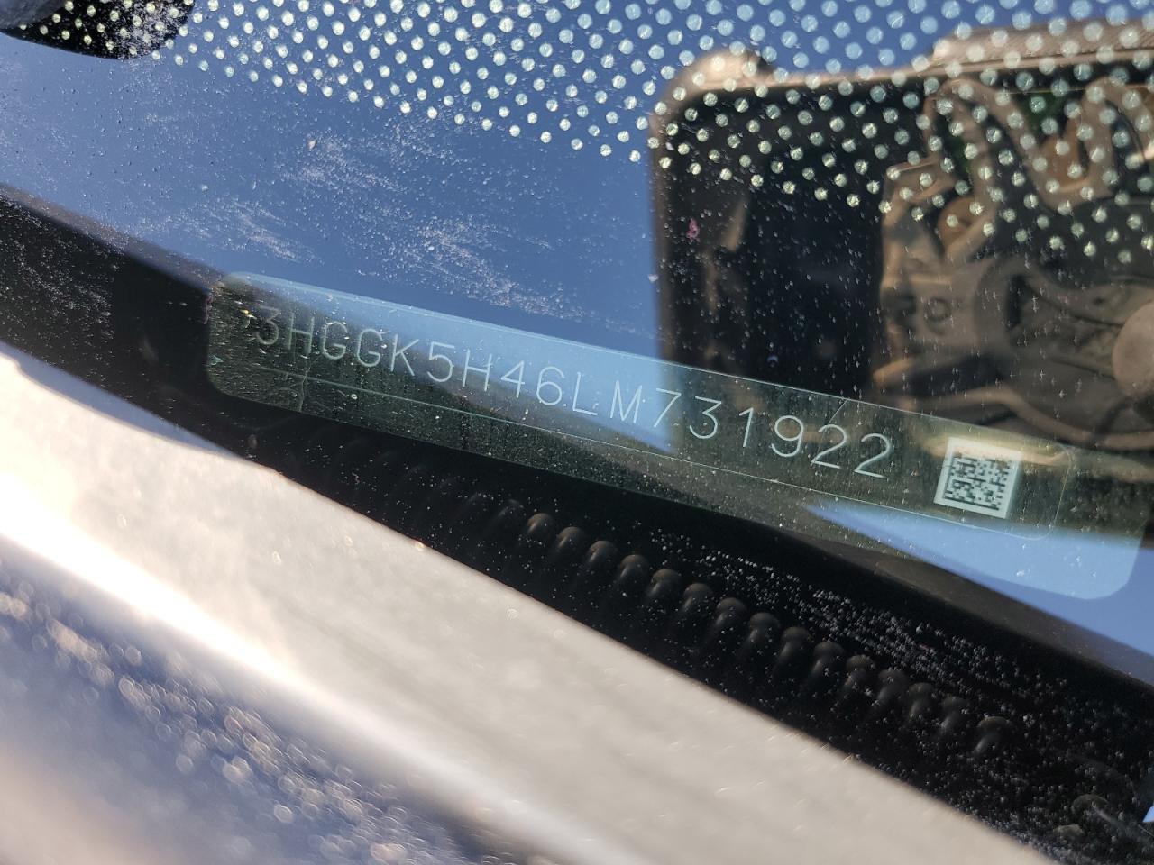 2020 Honda Fit Lx VIN: 3HGGK5H46LM731922 Lot: 92620055