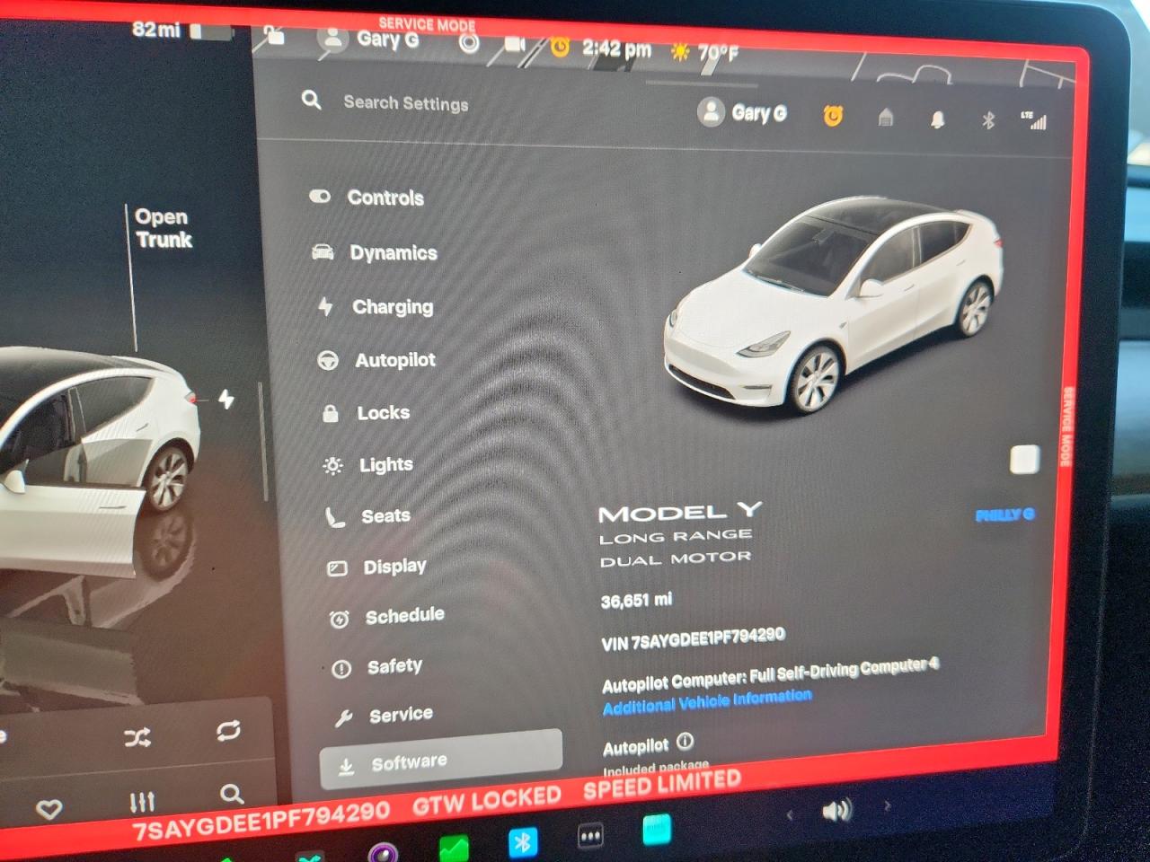 2023 Tesla Model Y VIN: 7SAYGDEE1PF794290 Lot: 92274275