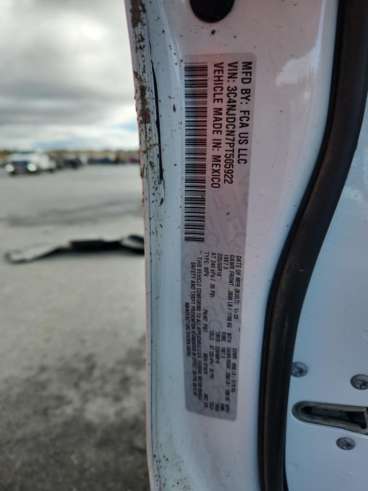 2023 Jeep Compass Limited VIN: 3C4NJDCN7PT505922 Lot: 92186155