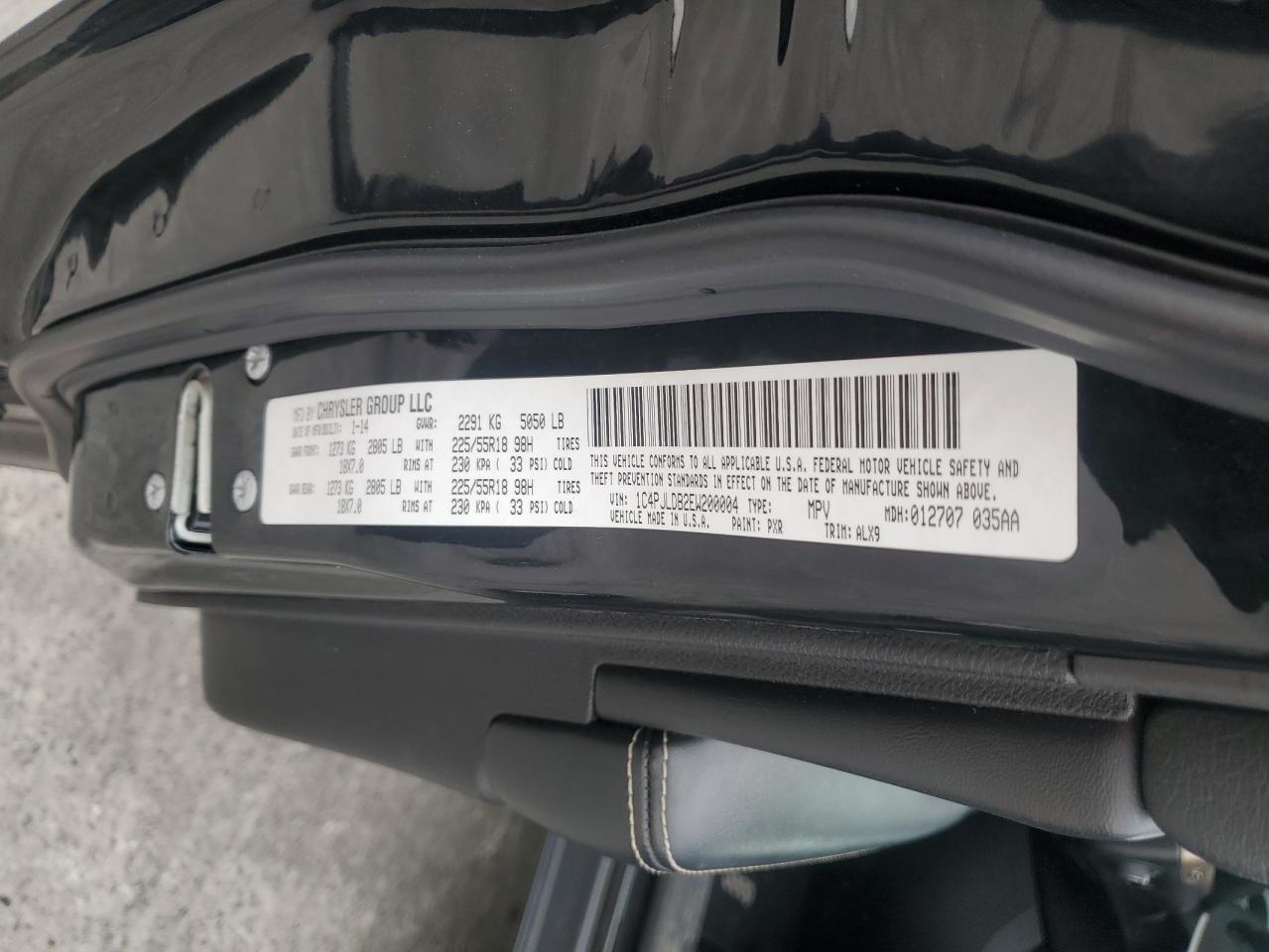 2014 Jeep Cherokee Limited VIN: 1C4PJLDB2EW200004 Lot: 92683355