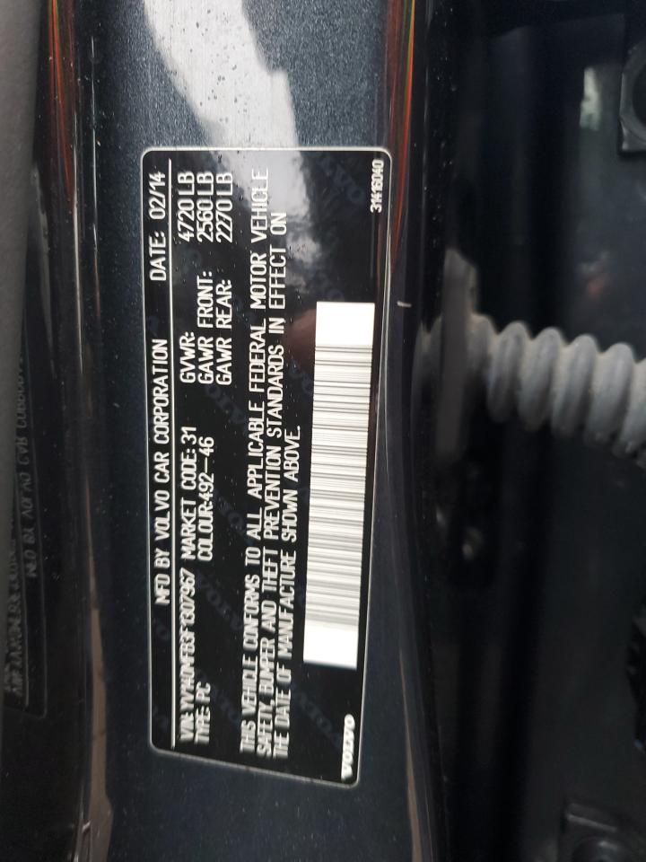 2015 Volvo S60 Premier VIN: YV140MFB3F1307967 Lot: 93511015