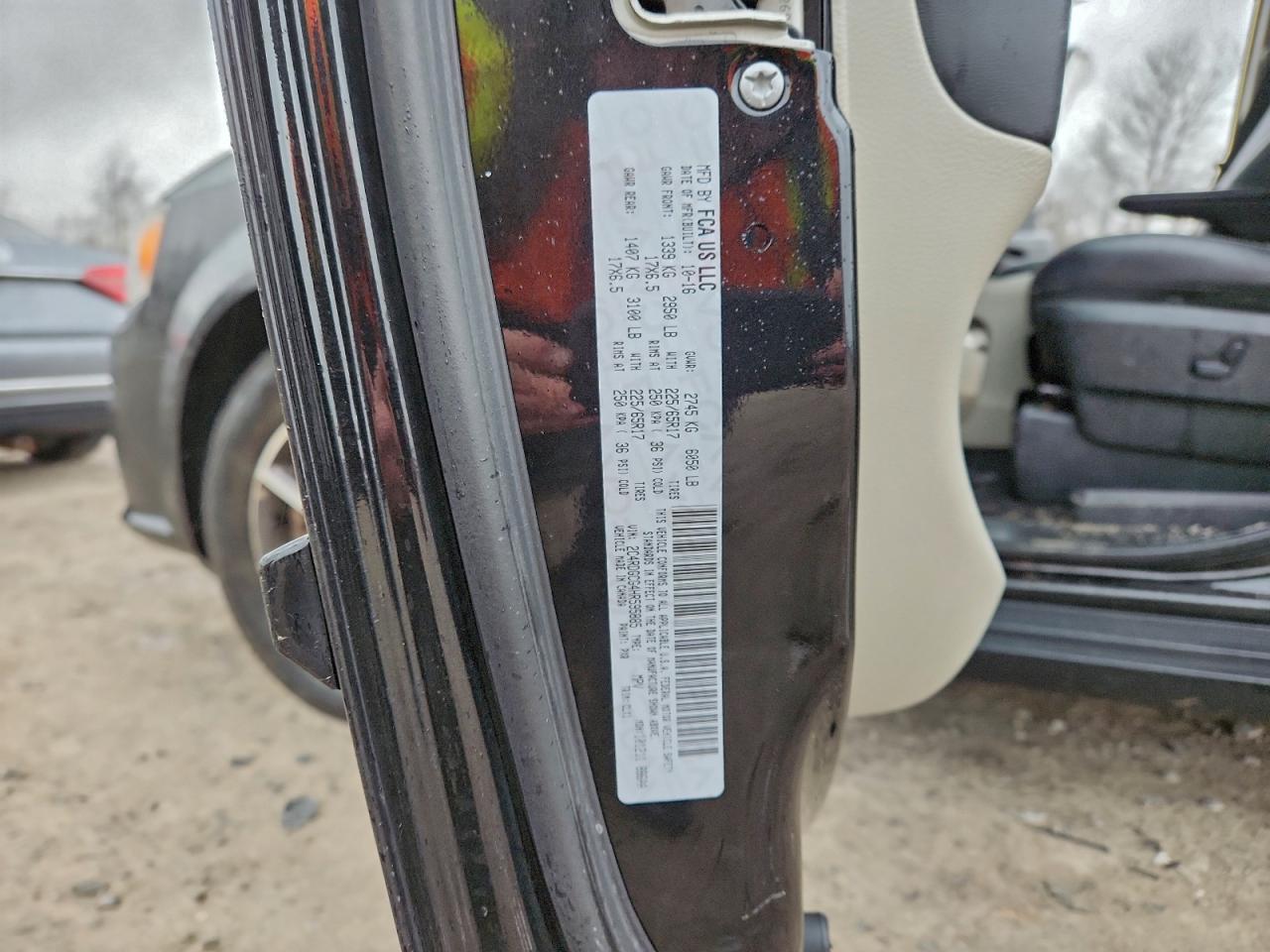 2017 Dodge Grand Caravan Sxt VIN: 2C4RDGCG4HR595885 Lot: 93858145