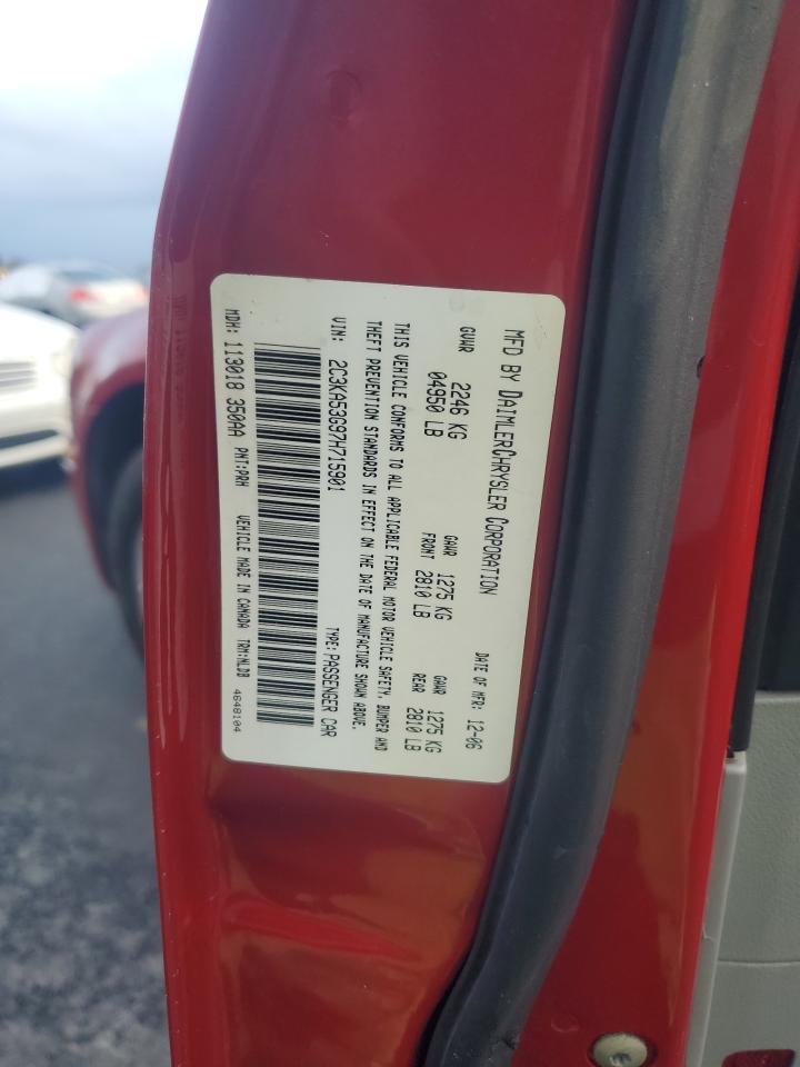 2007 Chrysler 300 Touring VIN: 2C3KA53G97H715901 Lot: 93117005