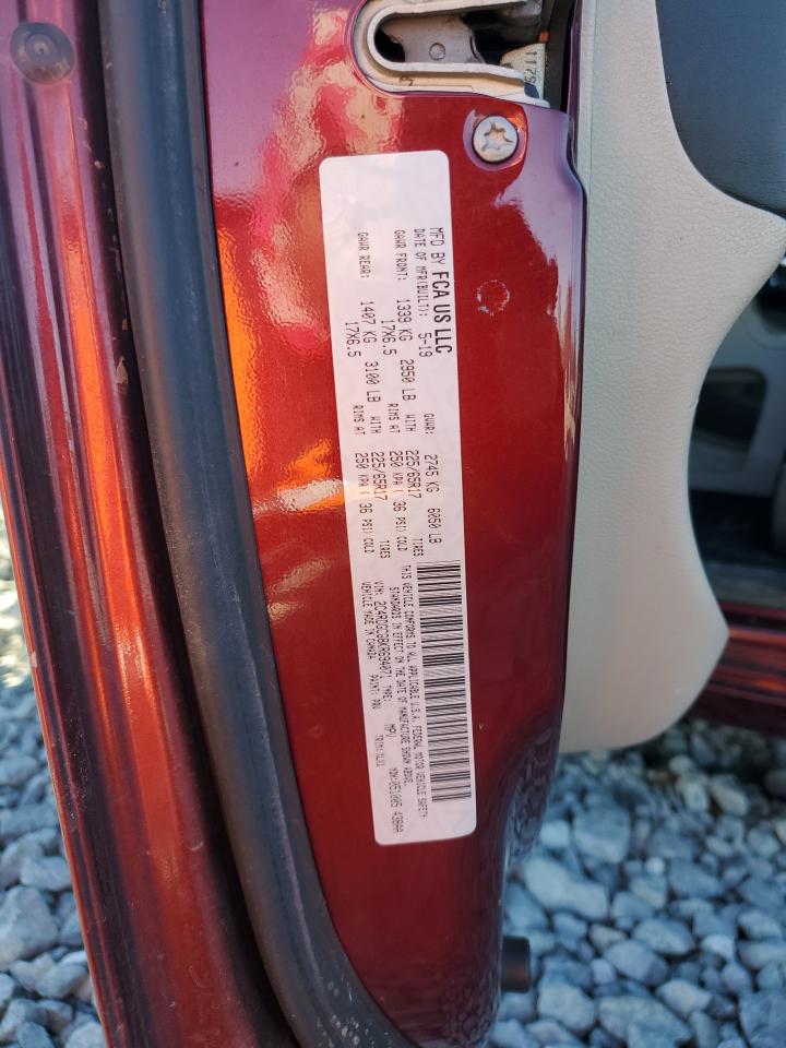 2019 Dodge Grand Caravan Sxt VIN: 2C4RDGCG8KR694071 Lot: 91755765