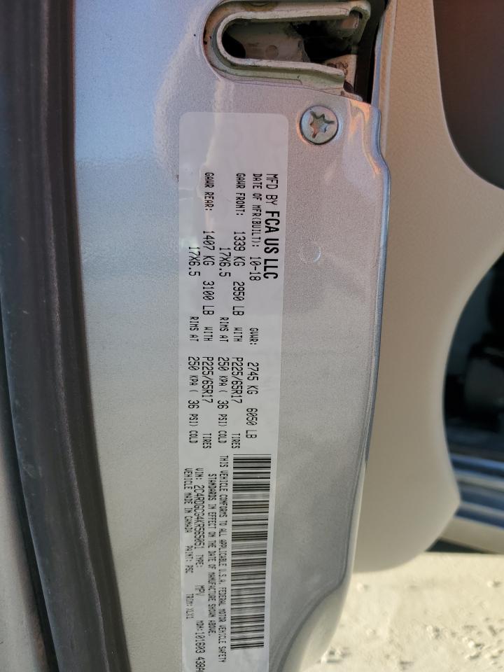 2019 Dodge Grand Caravan Sxt VIN: 2C4RDGCG4KR565051 Lot: 91487935