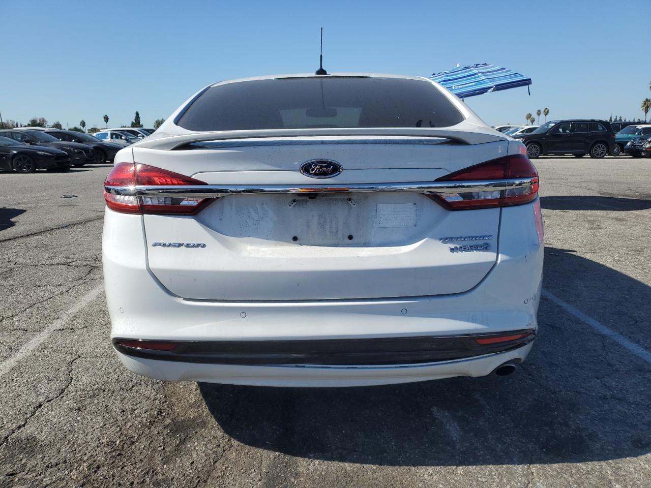 2018 Ford Fusion Titanium/Platinum Hev VIN: 3FA6P0RU2JR249032 Lot: 91688645
