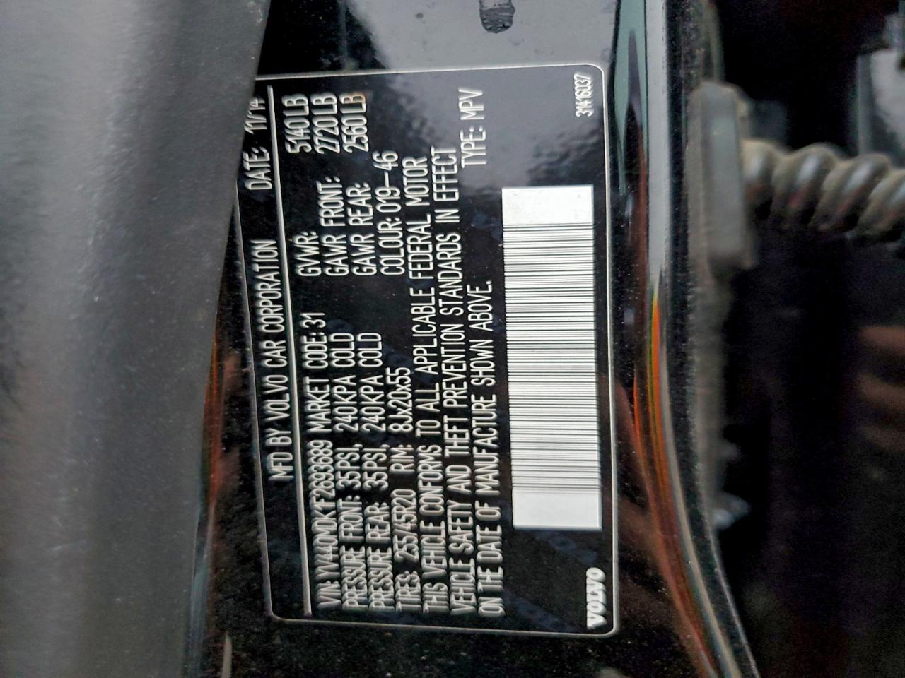 2015 Volvo Xc60 T5 Premier VIN: YV440MDK1F2693689 Lot: 94077645