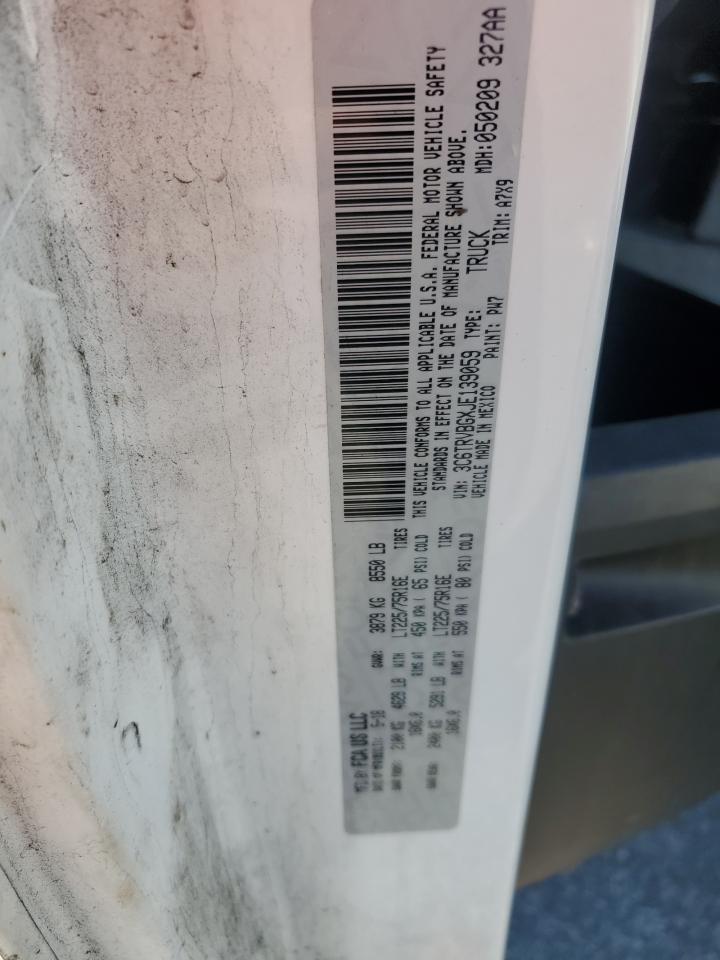 2018 Ram Promaster 1500 1500 High VIN: 3C6TRVBGXJE139059 Lot: 91521425