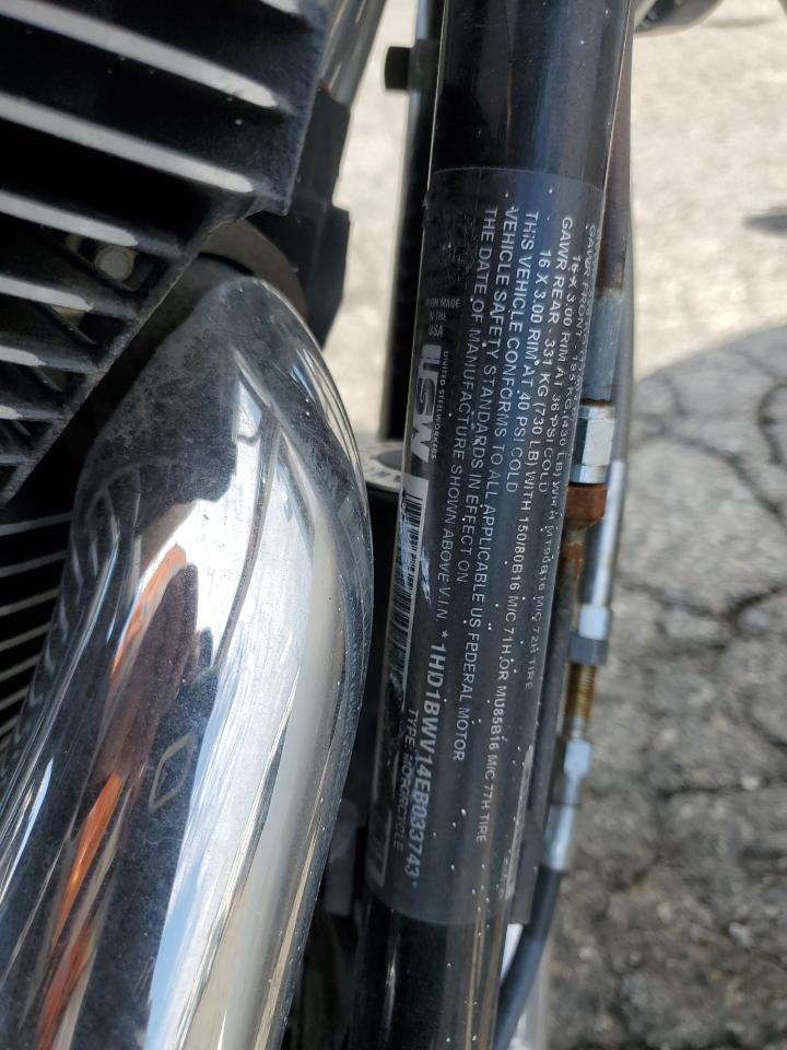 2014 Harley-Davidson Flstc Heritage Softail Classic VIN: 1HD1BWV14EB033743 Lot: 93285325