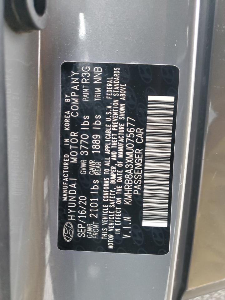 2021 Hyundai Venue Se VIN: KMHRB8A3XMU075677 Lot: 93187205