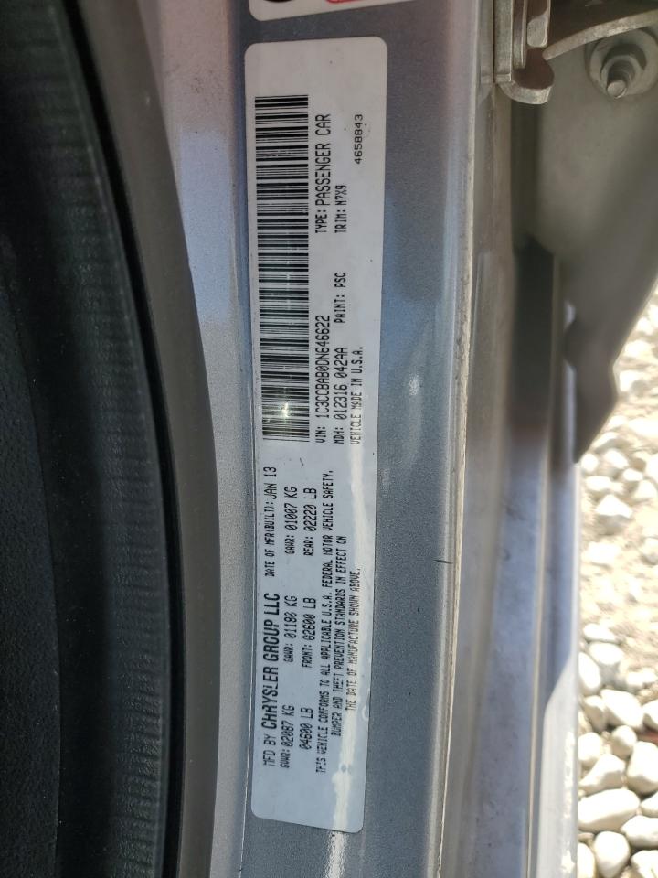 2013 Chrysler 200 Lx VIN: 1C3CCBAB0DN646622 Lot: 91381965