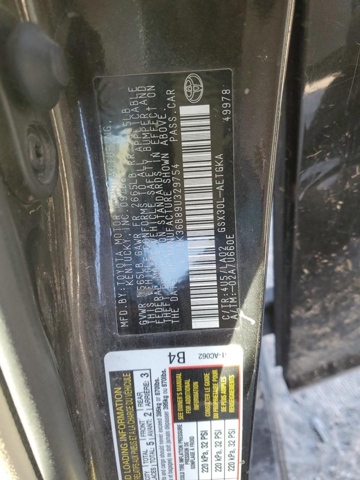 2009 Toyota Avalon Xl VIN: 4T1BK36B89U329754 Lot: 91912805