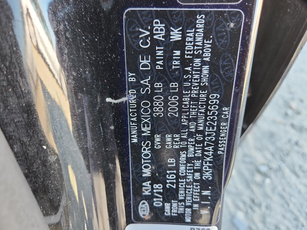 2018 Kia Forte Lx VIN: 3KPFK4A73JE235699 Lot: 91183205