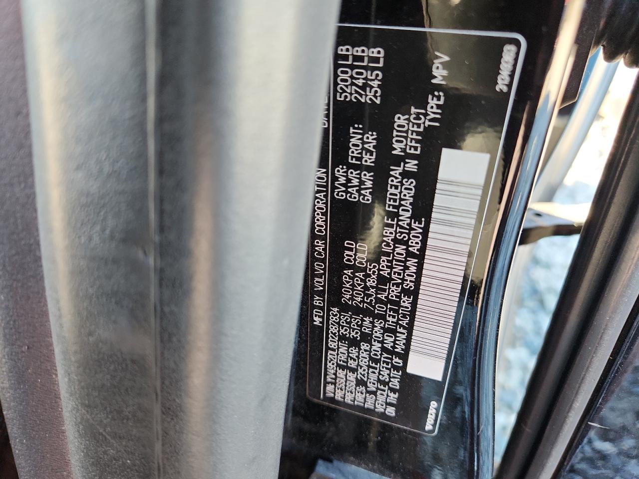 2013 Volvo Xc60 3.2 VIN: YV4952DL8D2387834 Lot: 91262085