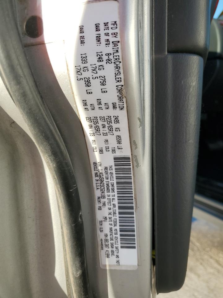 2003 Jeep Grand Cherokee Limited VIN: 1J4GW58N23C524189 Lot: 93212415