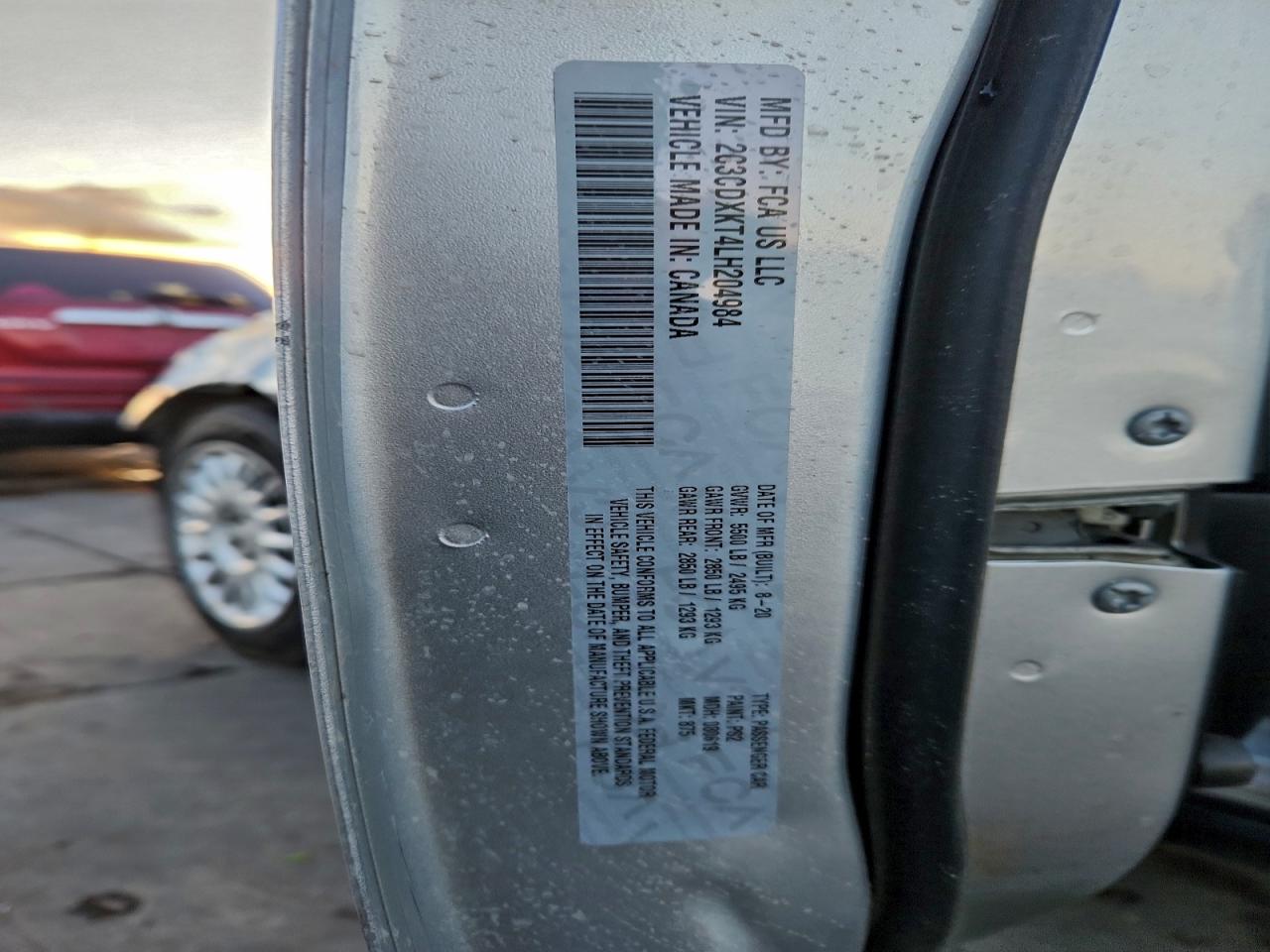 2020 Dodge Charger Police VIN: 2C3CDXKT4LH204984 Lot: 94129315