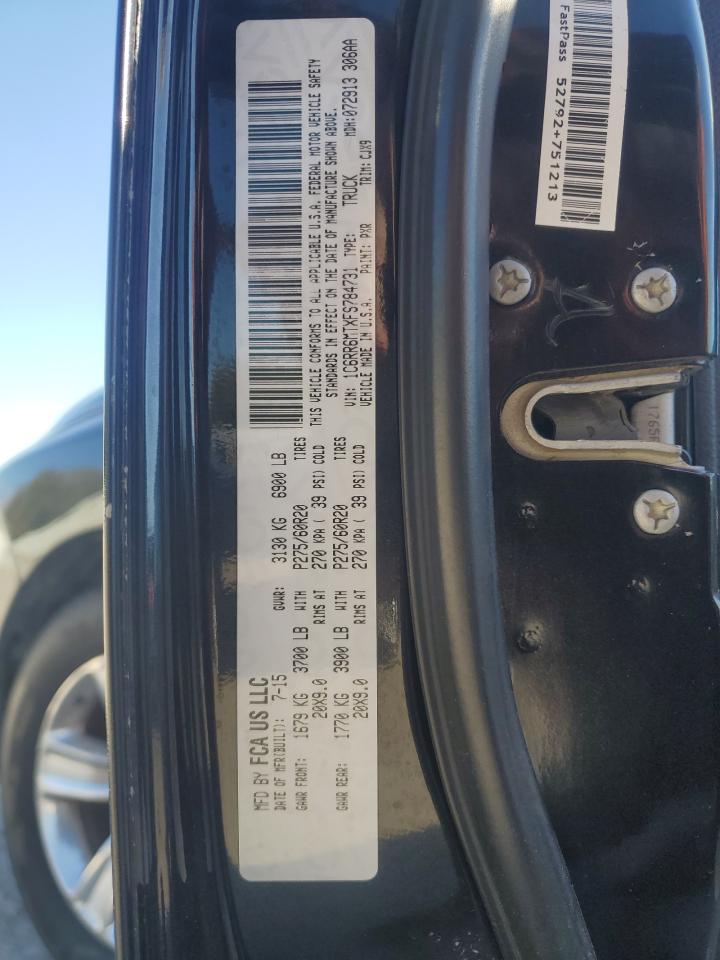 2015 Ram 1500 Sport VIN: 1C6RR6MTXFS784731 Lot: 91385815