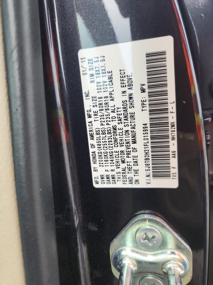 2015 Acura Rdx VIN: 5J8TB3H31FL015994 Lot: 91046545