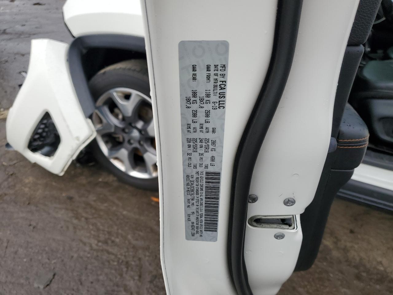 2019 Jeep Compass Limited VIN: 3C4NJDCB8KT817794 Lot: 93300595