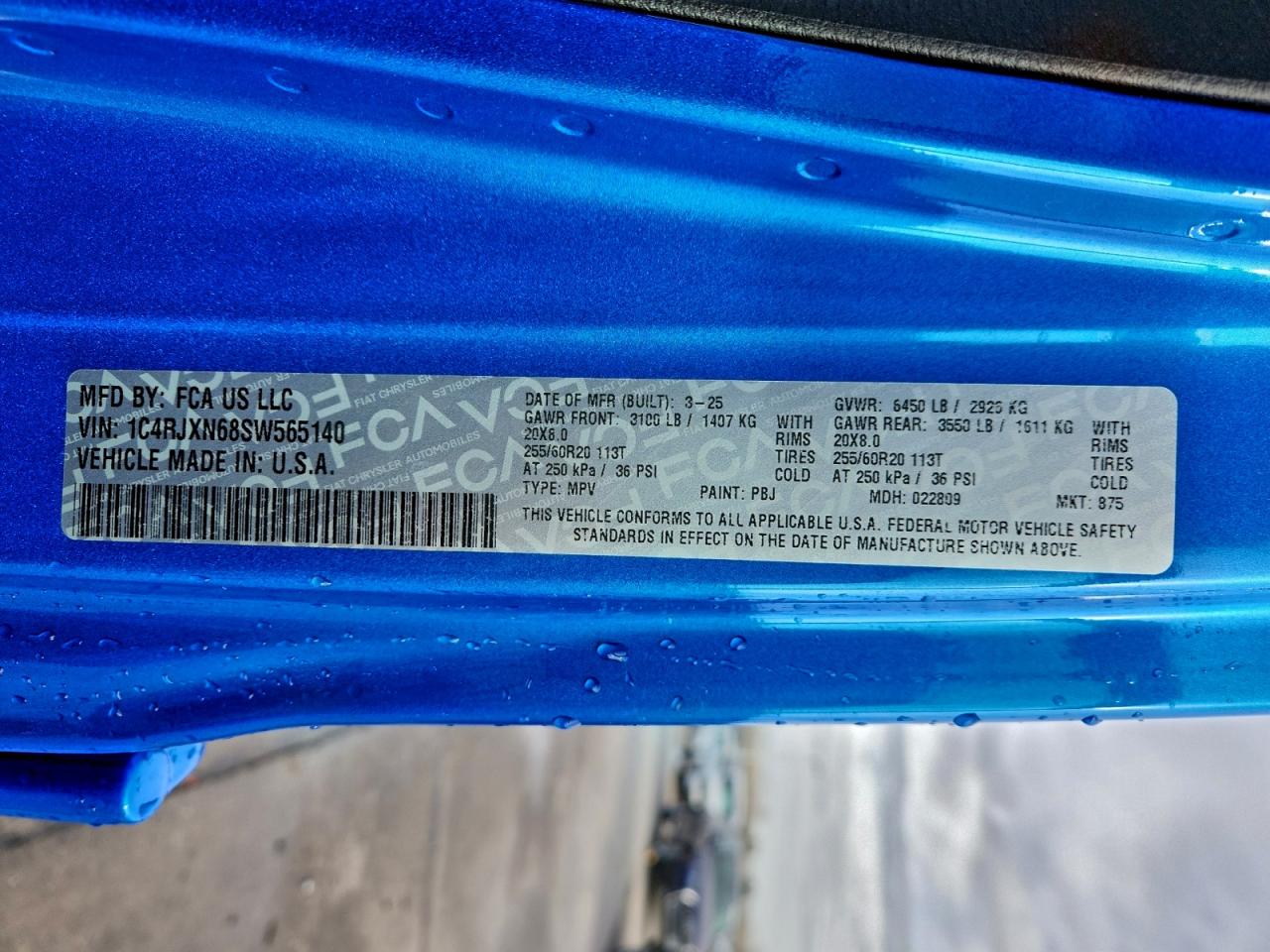 2025 Jeep Wrangler Sport 4Xe VIN: 1C4RJXN68SW565140 Lot: 94504045