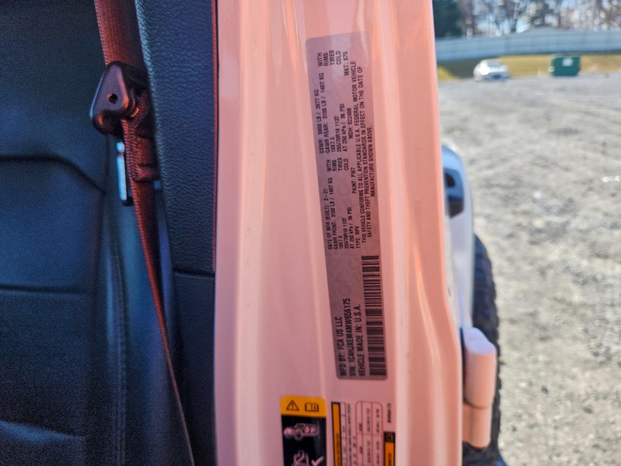 2021 Jeep Wrangler Unlimited Sahara VIN: 1C4HJXEM4MW656175 Lot: 94432725