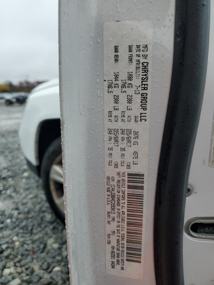 2014 Jeep Compass Sport VIN: 1C4NJDBB4ED593015 Lot: 92239585