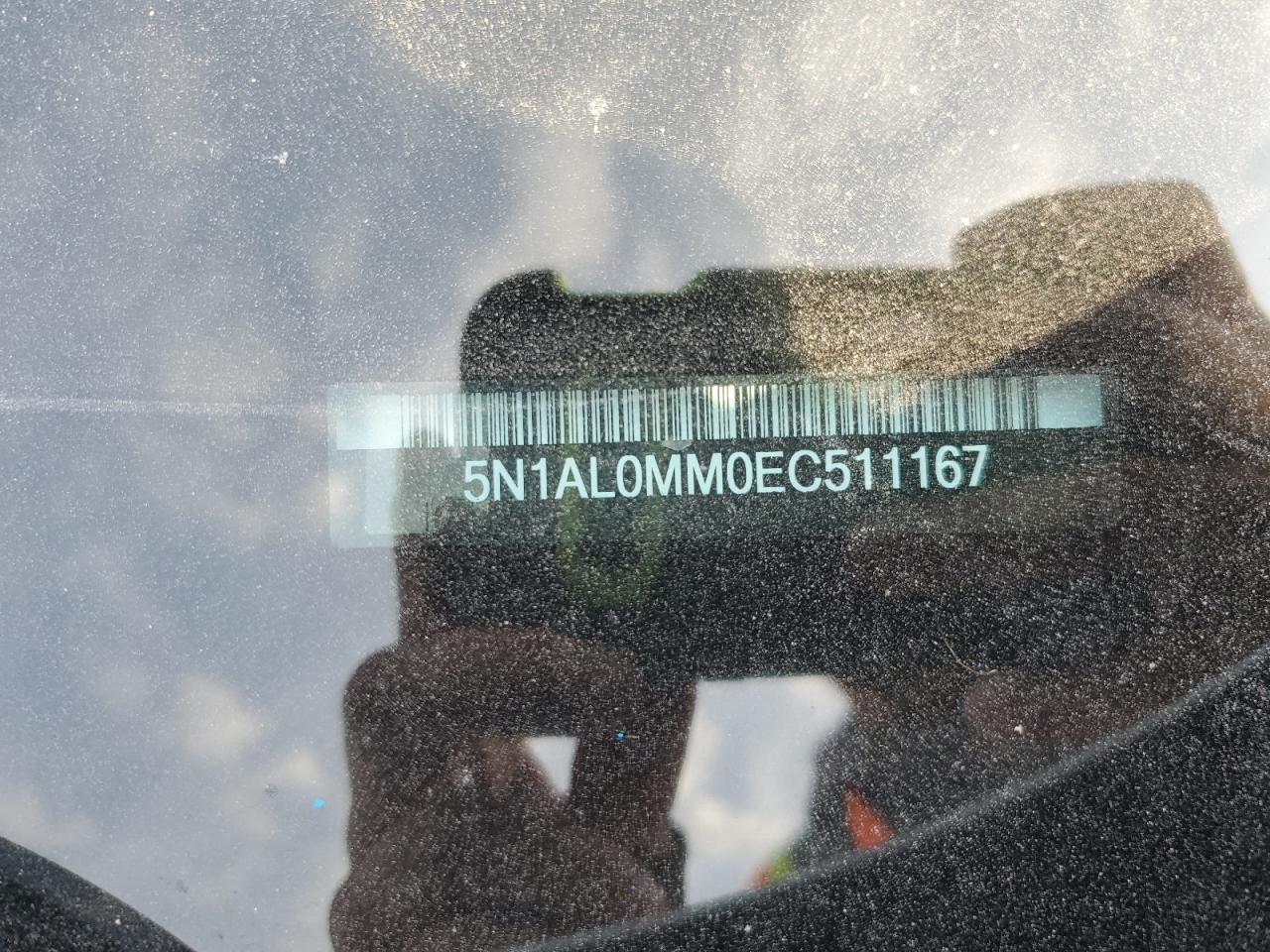 2014 Infiniti Qx60 VIN: 5N1AL0MM0EC511167 Lot: 92863705