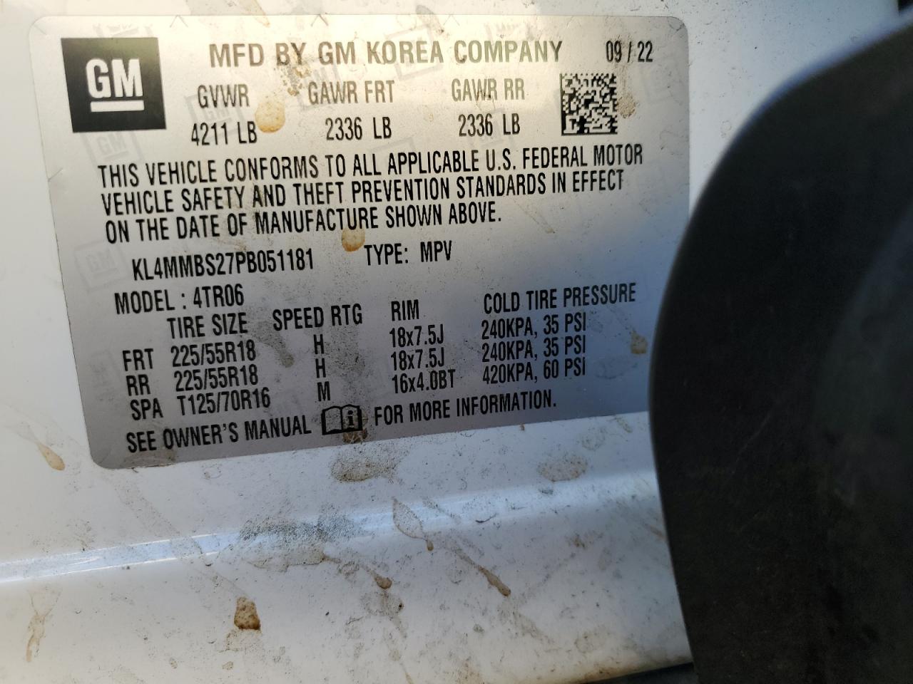 2023 Buick Encore Gx Preferred VIN: KL4MMBS27PB051181 Lot: 91191685