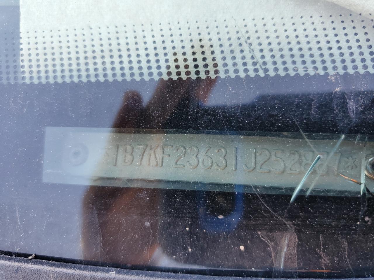 2001 Dodge Ram 2500 VIN: 1B7KF23631J252887 Lot: 91380185