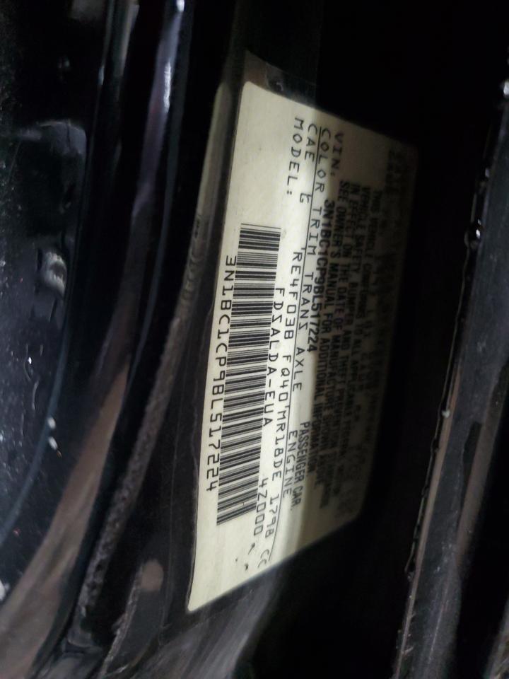 2011 Nissan Versa S VIN: 3N1BC1CP9BL517224 Lot: 92119185