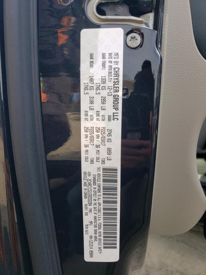 2014 Chrysler Town & Country Touring L VIN: 2C4RC1CG1ER252284 Lot: 91788895