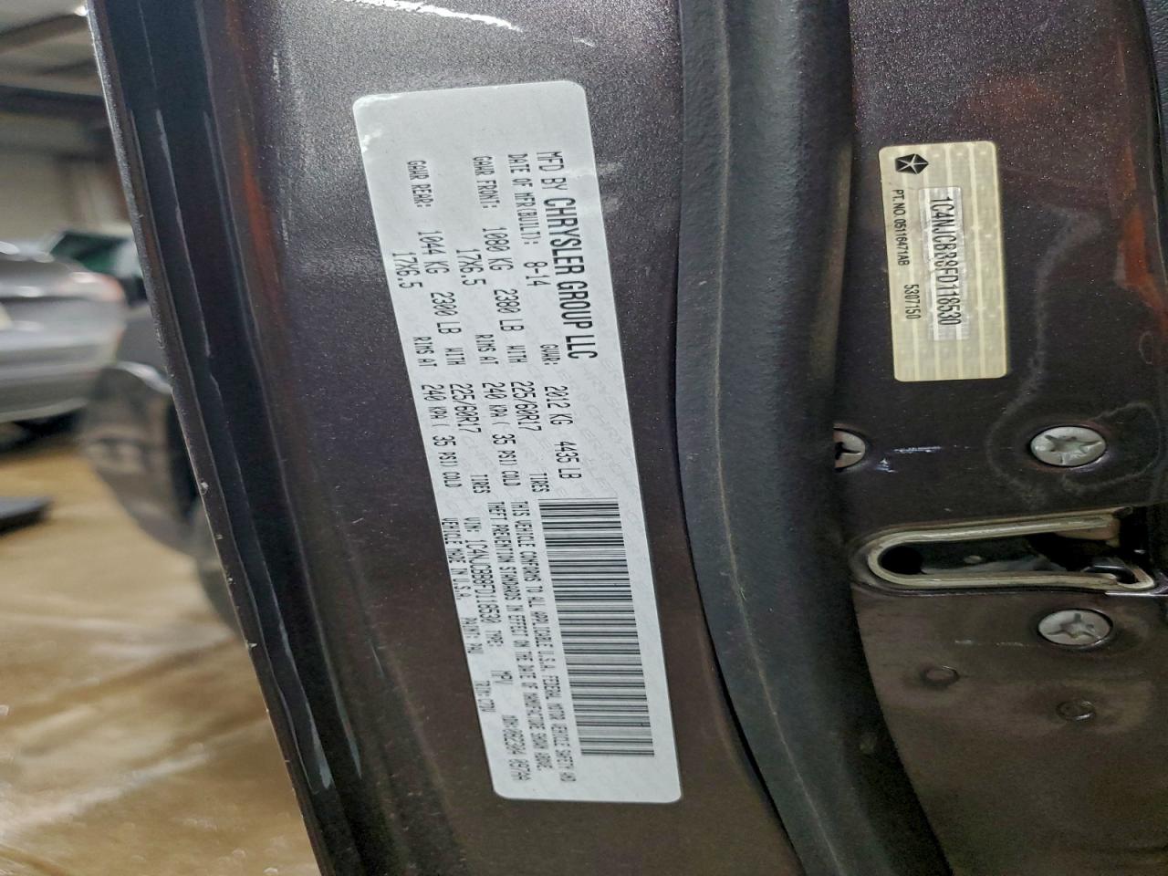 2015 Jeep Compass Sport VIN: 1C4NJCBB8FD118530 Lot: 94256425