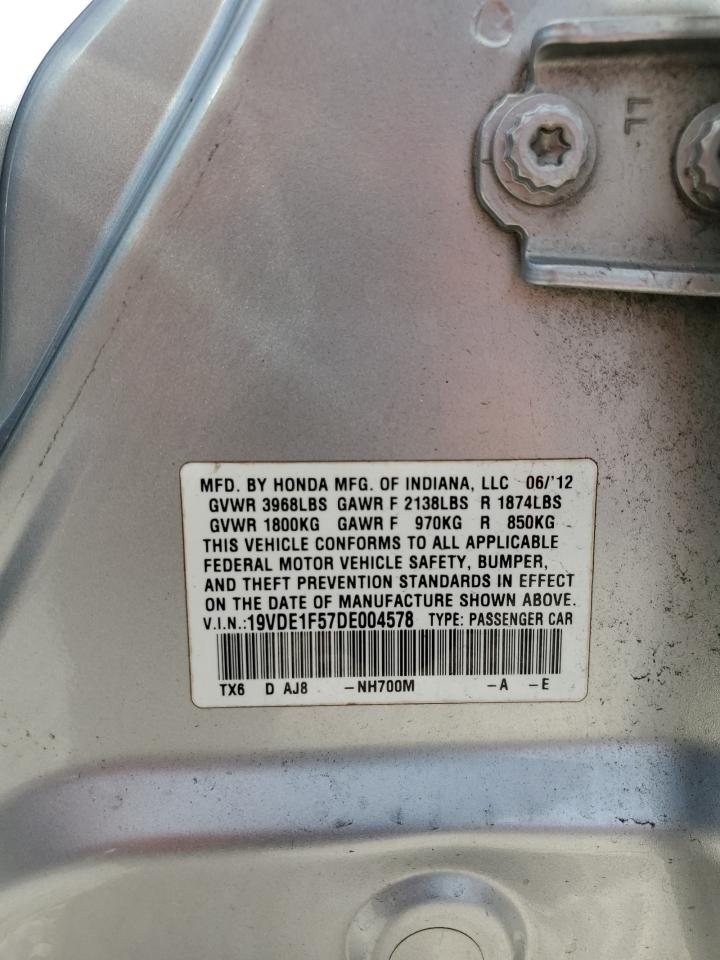 2013 Acura Ilx 20 Premium VIN: 19VDE1F57DE004578 Lot: 91648065