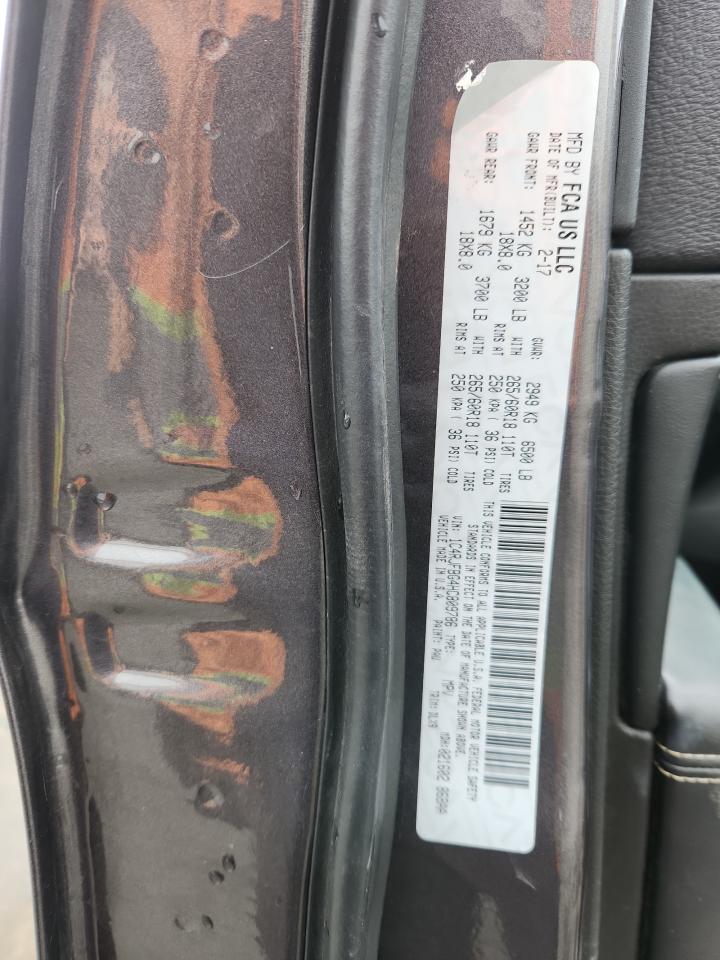 2017 Jeep Grand Cherokee Limited VIN: 1C4RJFBG4HC809786 Lot: 92296395