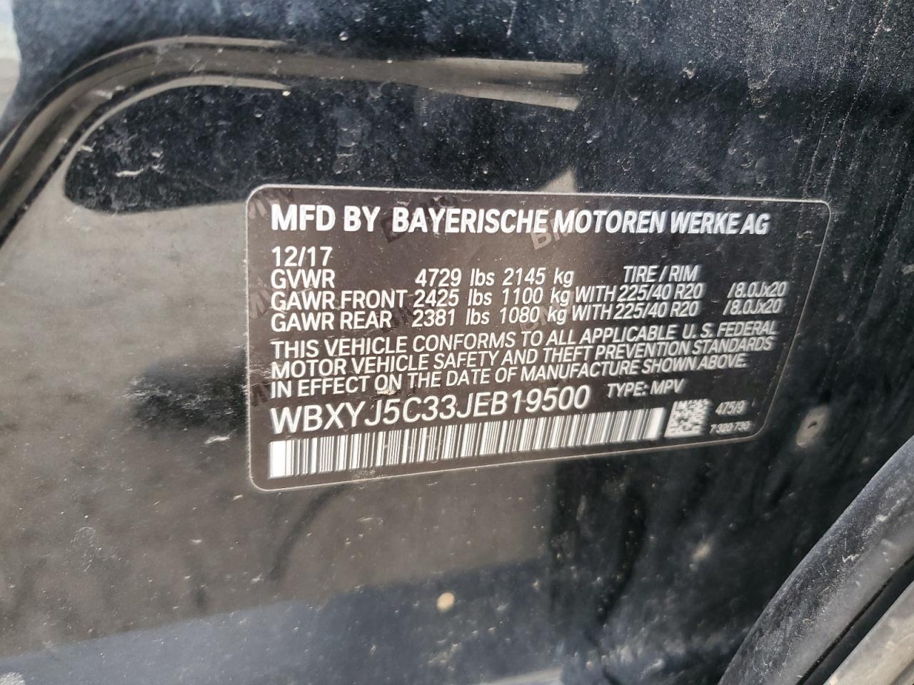 Фото: WBXYJ5C33JEB19500