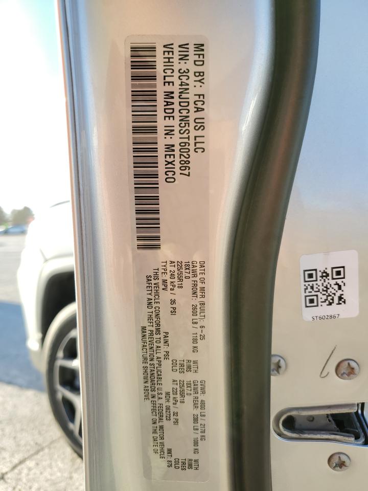 2025 Jeep Compass Limited VIN: 3C4NJDCN5ST602867 Lot: 85438635