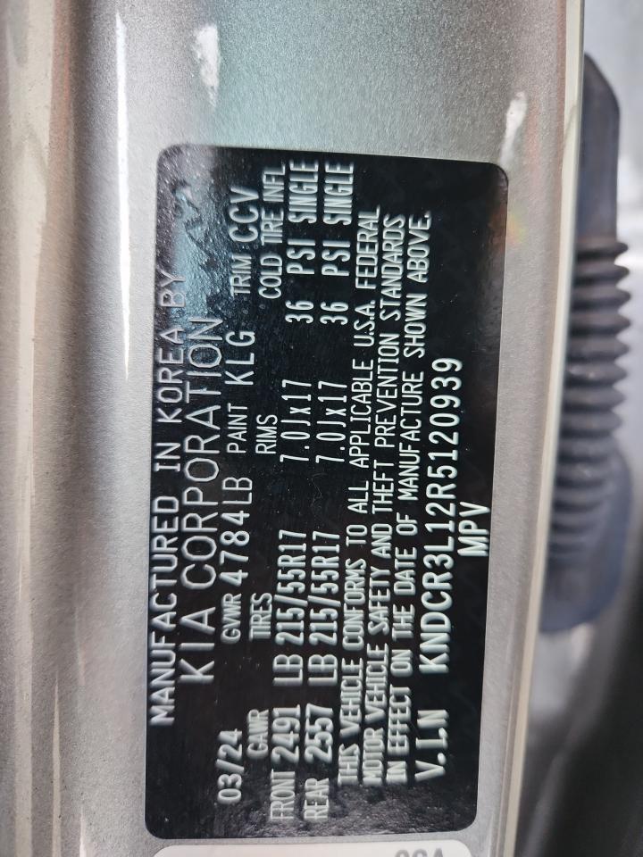 2024 Kia Niro Wind VIN: KNDCR3L12R5120939 Lot: 91455185