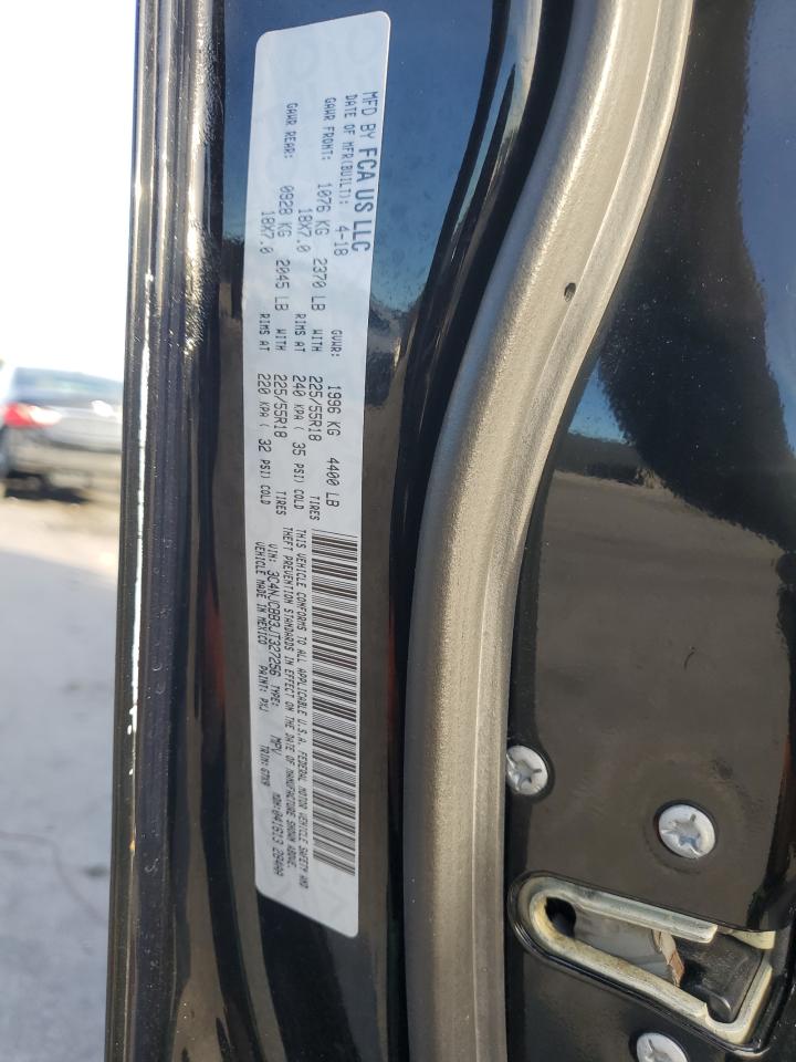 2018 Jeep Compass Latitude VIN: 3C4NJCBB3JT327256 Lot: 92266095