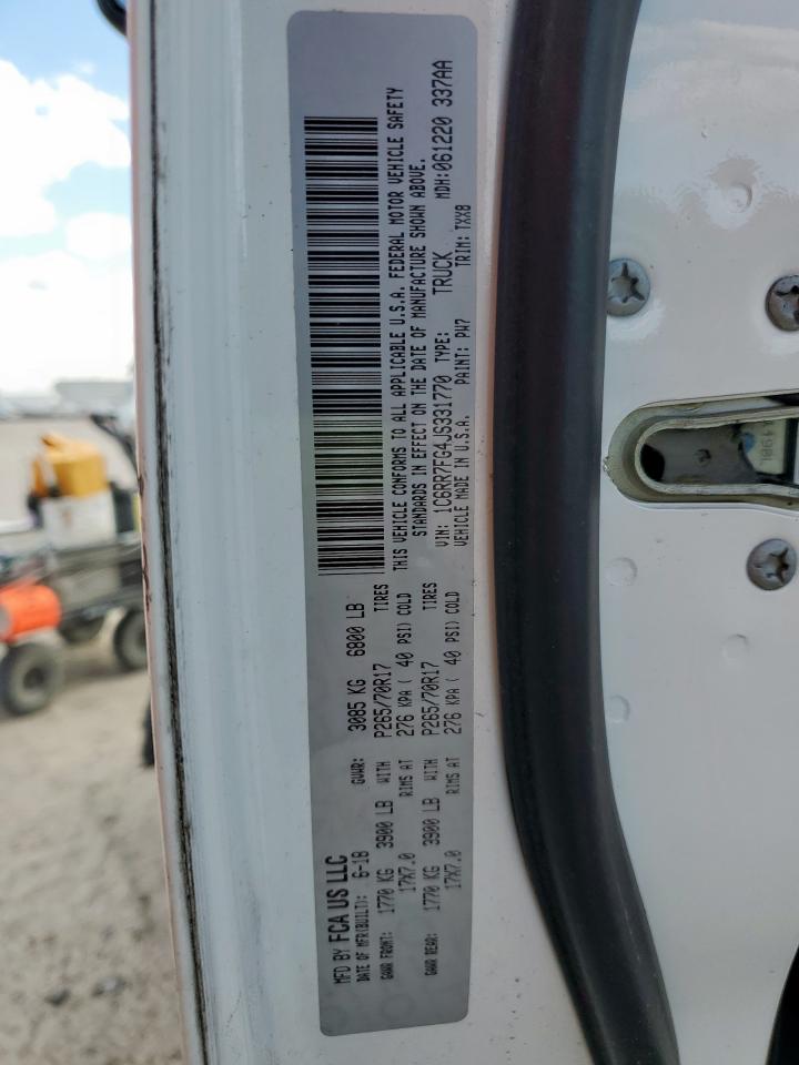 2018 Ram 1500 St VIN: 1C6RR7FG4JS331770 Lot: 93020915