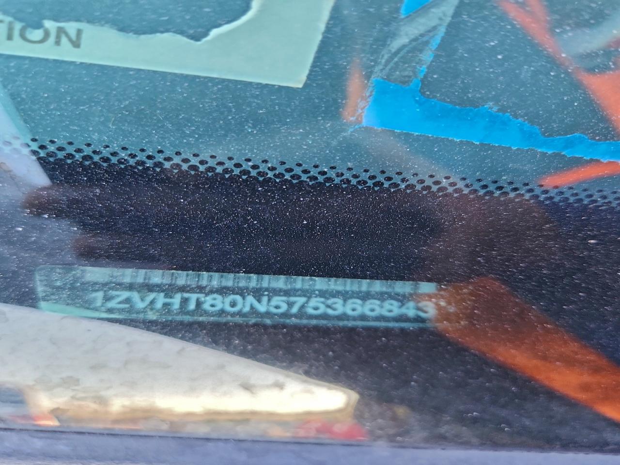 2007 Ford Mustang VIN: 1ZVHT80N575366843 Lot: 94408715