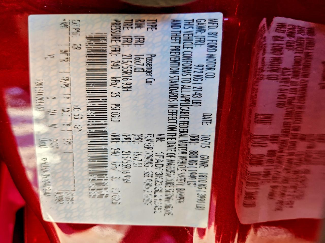 2016 Ford Focus Se VIN: 1FADP3K23GL212452 Lot: 93928245