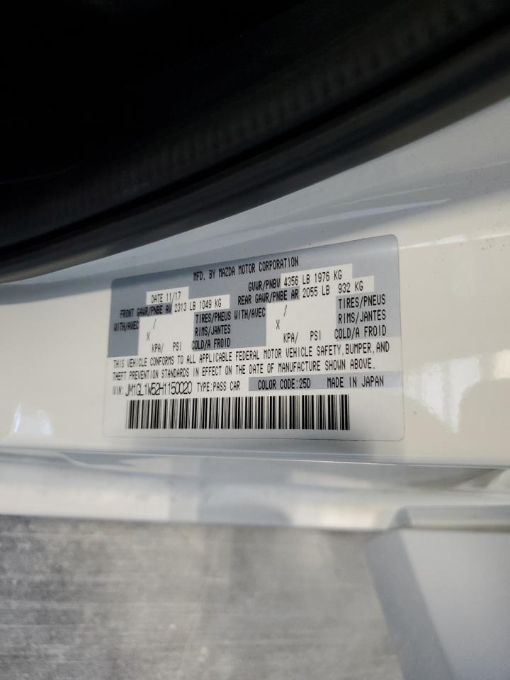 2017 Mazda 6 Grand Touring VIN: JM1GL1W52H1150020 Lot: 92025625